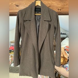{Banana Republic} Wool Blend Belted Top Coat